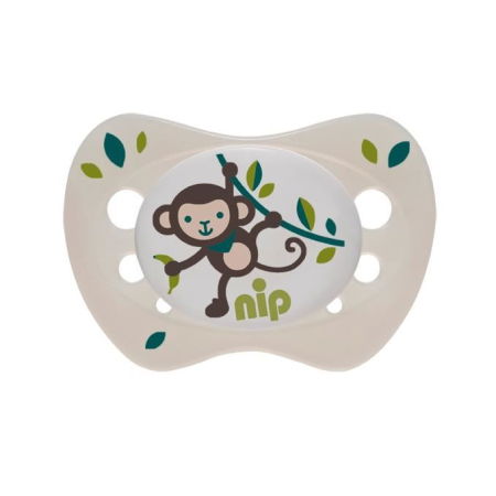 Suzete bebe - Set 2 suzete Newborn cu tetina din silicon moale, forma anatomica, tetina ortodontica, cu inel, pentru nou-nascuti (0-2 luni), nip 31304