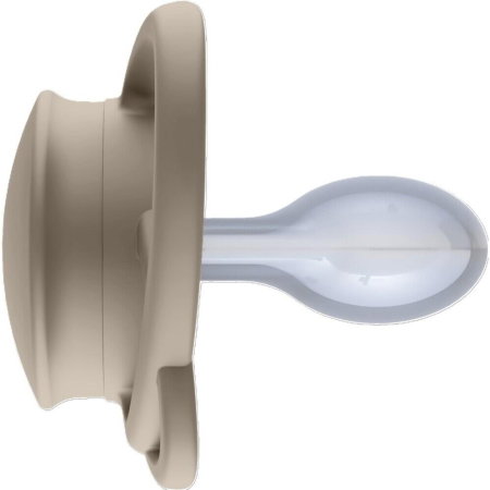 Set 2 suzete nip My Butterfly cu tetina ortodontica din silicon, forma simetrica, din materiale naturale regenerabile, fara BPA, cutie de transport si sterilizare, 0-6 luni, maro, nip My Butterfly Gre [4]
