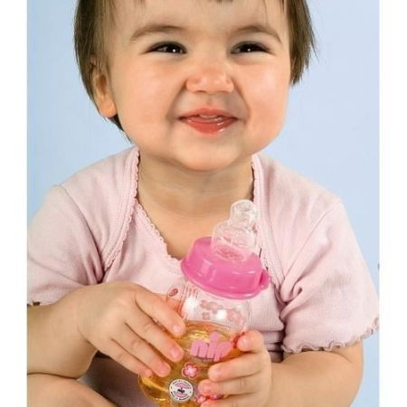 Set 2 tetine ortodontice din silicon moale, forma anatomica, anti-colici, pentru biberoane standard, debit mediu (M), marimea 1 (0-6 luni), nip 33006 [1]