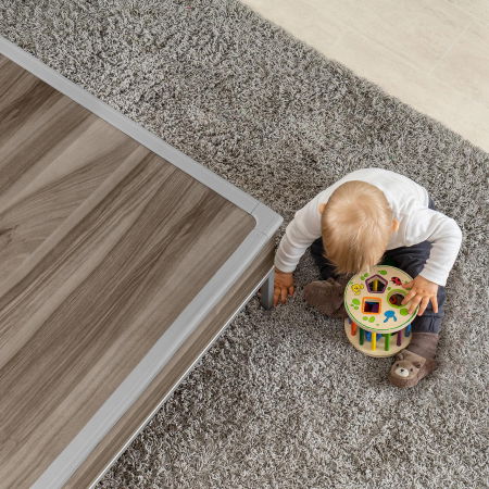 Set 4 protectii de colturi din spuma poliuretan, cu banda adeziva 3M, rezistenta la muscaturi, gri, Reer 82031 [11]