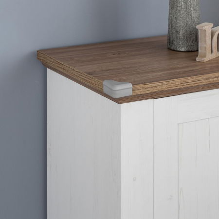 Set 4 protectii de colturi din spuma poliuretan, cu banda adeziva 3M, rezistenta la muscaturi, gri, Reer 82031 [5]