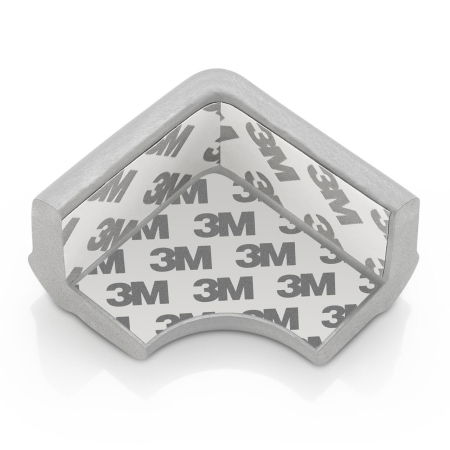 Set 4 protectii de colturi din spuma poliuretan, cu banda adeziva 3M, rezistenta la muscaturi, gri, Reer 82031 [13]