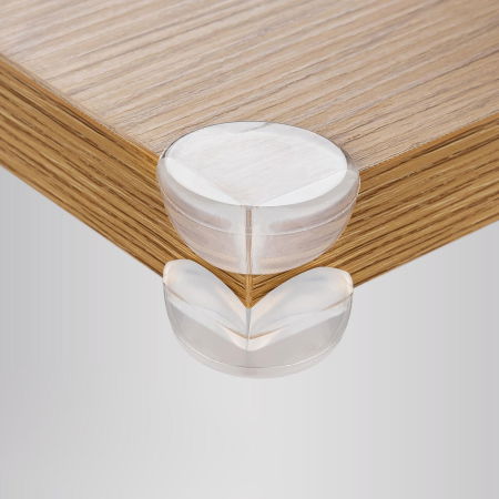 Set 4 protectii universale pentru colturi, din plastic transparent, cu banda adeziva, rezistente la muscaturi, fara PVC, Reer 82049 [7]