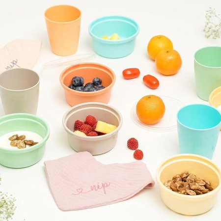 Set 6 boluri cu capac pentru alimente, 300 ml, fara BPA, 0+ luni, Nip [3]