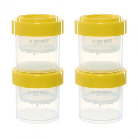 Set 8 recipiente cu capac pentru stocare hrana copii , 4*80ml + 4*220ml, U-Grow [2]