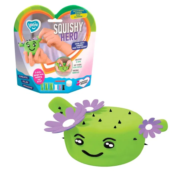 Set Air Clay cu argila usoara pentru modelaj Lovin, Squishy Hero, Cactusita, 3 ani+ [1]
