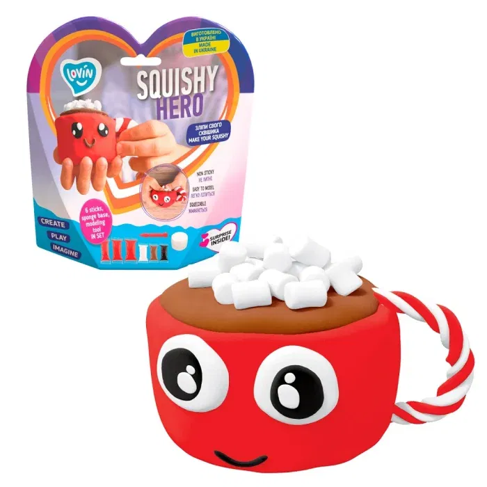 Set Air Clay cu argila usoara pentru modelaj Lovin, Squishy Hero, Cupcao, 3 ani+ [4]