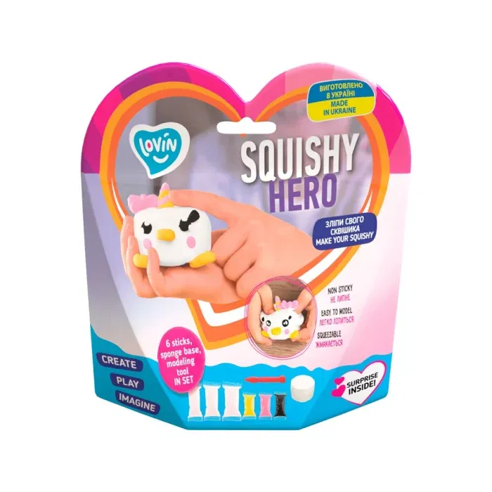 Jocuri de indemanare - Set Air Clay cu argila usoara pentru modelaj Lovin, Squishy Hero,Teensy-Weensy, 3 ani+