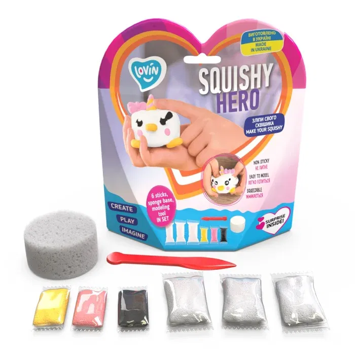 Set Air Clay cu argila usoara pentru modelaj Lovin, Squishy Hero,Teensy-Weensy, 3 ani+ [1]