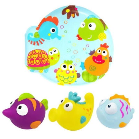 Set carticica si 3 jucarii de baie Lumea Subacvatica ESCABBO 37040 [3]