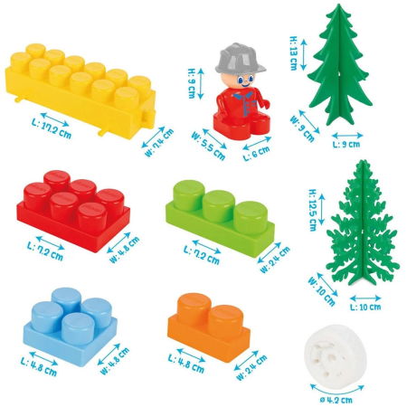 Jocuri și Jucării - Set constructie Pilsan Master Blocks 194 piese