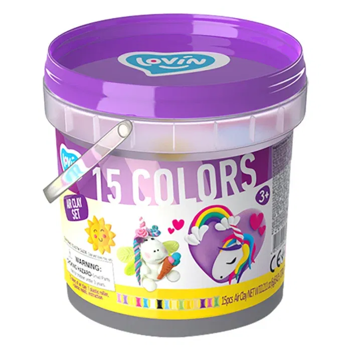 Jocuri de indemanare - Set de creatie cu argila usoara, Lovin'Do, Magic Creatures, 3 ani+