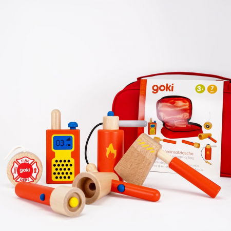 Set de joaca pompieri, geanta de urgenta