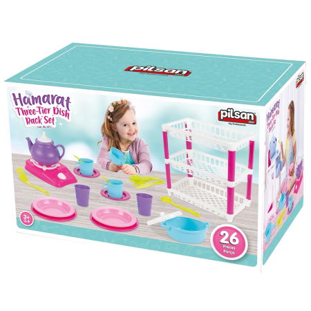 Set de servit ceaiul Pilsan Hamarat Three-Tier Dish Rack [1]