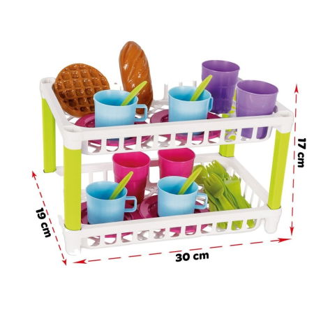Set de servit ceaiul Pilsan Hamarat Two-Tier Tea pink [1]