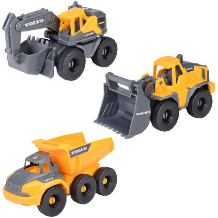 Produse - Set Dickie Toys Construction Set cu 3 vehicule 16 cm