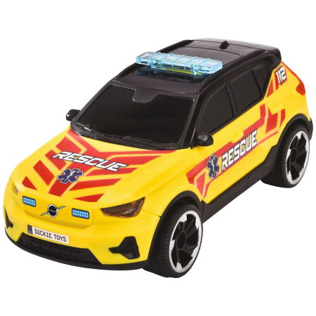 Set Dickie Toys Rescue Transporter 40 cm cu camion, masina, elicopter si accesorii [5]