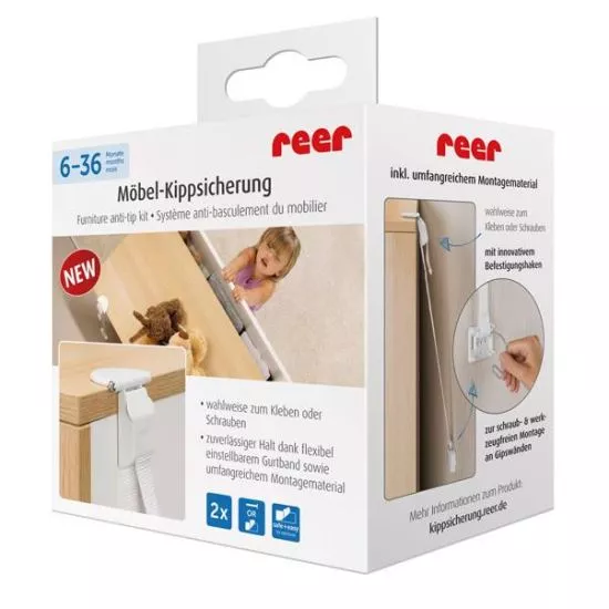Set fixare anti-inclinare mobilier, 2 buc [8]