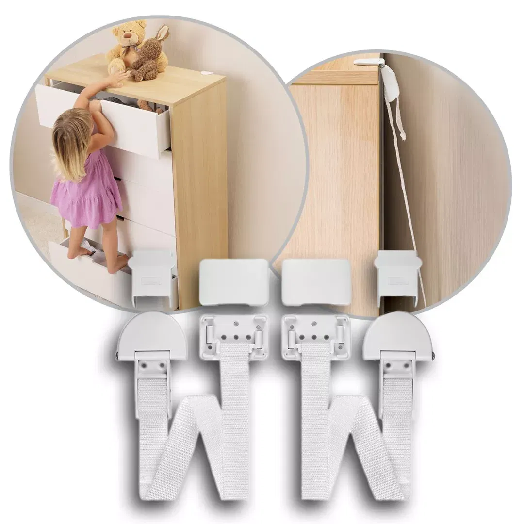 Set fixare anti-inclinare mobilier, 2 buc [1]