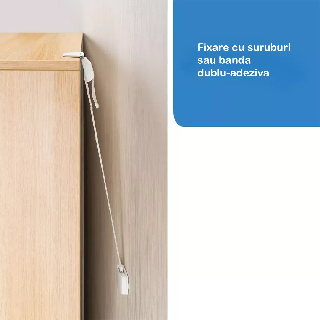 Set fixare anti-inclinare mobilier, 2 buc [4]