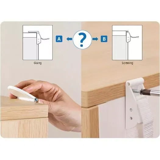 Set fixare anti-inclinare mobilier, 2 buc [6]