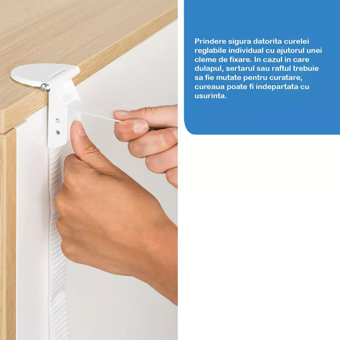Set fixare anti-inclinare mobilier, 2 buc [3]