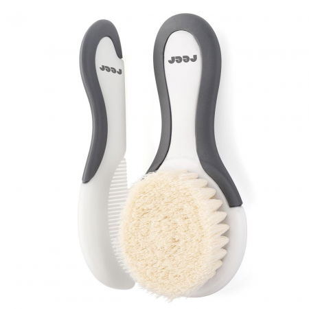 Produse îngrijire copii - Set ingrijire bebelusi piaptan si perie par natural 0 luni+ Reer