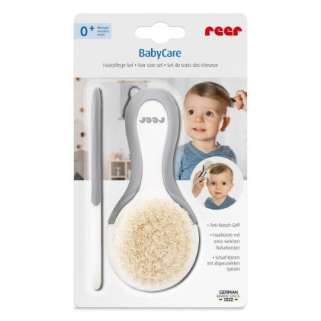 Set ingrijire bebelusi piaptan si perie par natural 0 luni+ Reer [6]