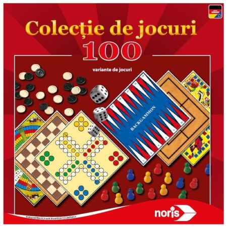 Jocuri de logica si strategie - Set jocuri Noris Colectie cu 100 de jocuri
