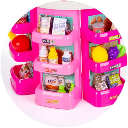 Set jucarie Chipolino Supermarket 78 cm cu lumini, sunete si 76 accesorii [8]