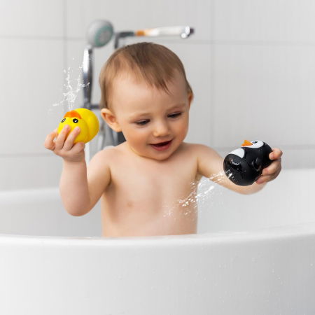 Set jucarii de baie din silicon pentru bebelusi MyHappyBath Toys , 6+ luni, Reer 76093 [2]