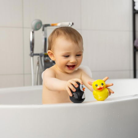 Set jucarii de baie din silicon pentru bebelusi MyHappyBath Toys , 6+ luni, Reer 76093 [1]