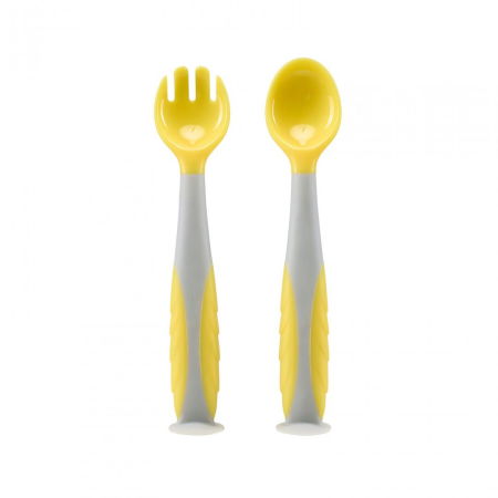 Produse - Set lingurita si furculita , galben, U-Grow