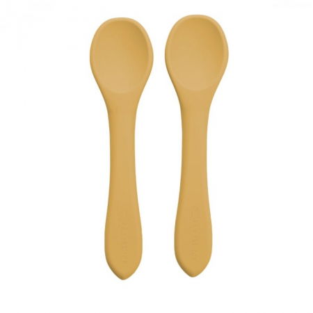 Set Lingurite din silicon, AppeKids - Galben Miere [3]