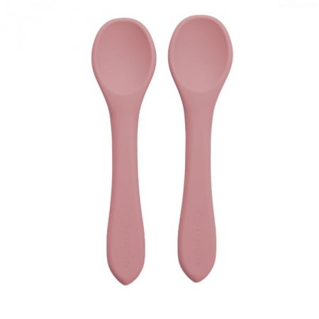 Set Lingurite din silicon, AppeKids - Roz [3]