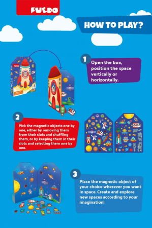 SET MAGNETIC DIN SPUMA EVA, SPATIUL COSMIC, PUEDO [3]