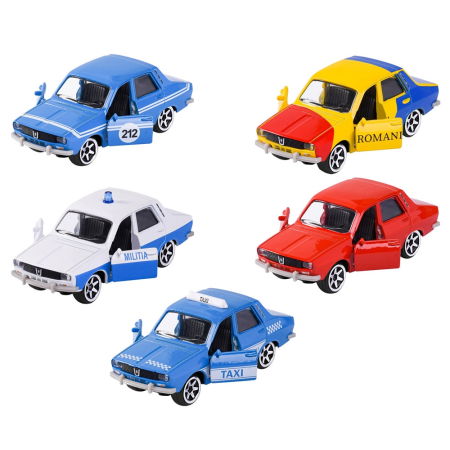 Masinute, avioane, motociclete - Set Majorette Dacia 1300 cu 5 masinute