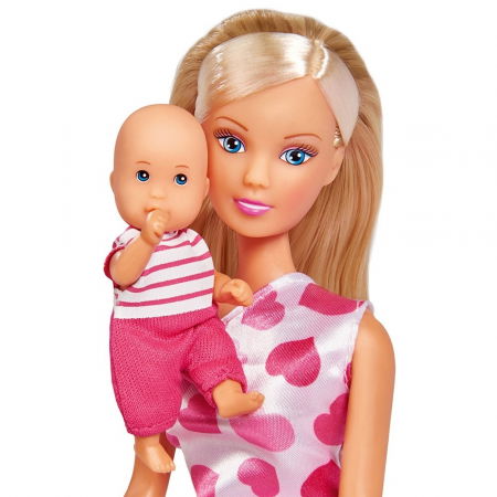 Set Papusa Steffi Love, cu bebelus si accesorii, fetite 3 ani+ [6]