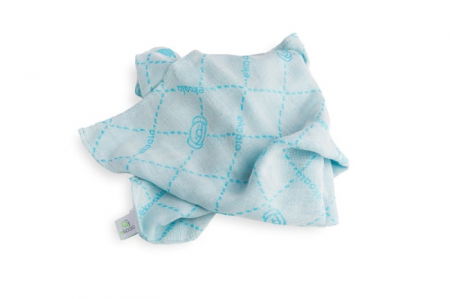 Set Swaddle si suport de prindere baveta, eKoala, Albastru [3]