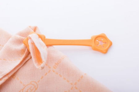Set Swaddle si suport de prindere baveta, eKoala, portocaliu [5]