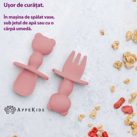 Set Tacamuri din silicon, AppeKids, The Little Bear - Roz [3]