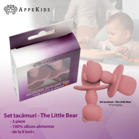 Set Tacamuri din silicon, AppeKids, The Little Bear - Roz [1]
