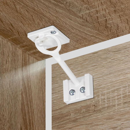 Sigurante pentru sertare si usi de dulapuri, 3 bucati, albe, Reer 71060 [5]