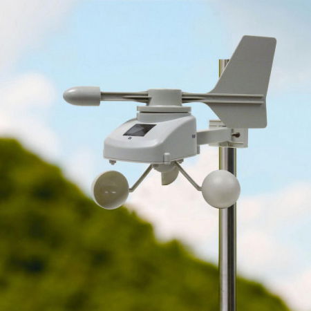 Sistem meteo SmartHome cu masurare temperatura, umiditate, precipitatii si viteza vant, data logger cu comunicare cu smartphone WEATHERHUB, TFA 31.4005.02 [5]