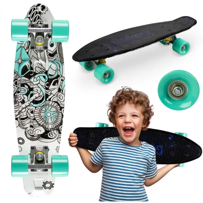 Skateboard copii, 3 ani+, Qkids, Galaxy - Industrial [1]
