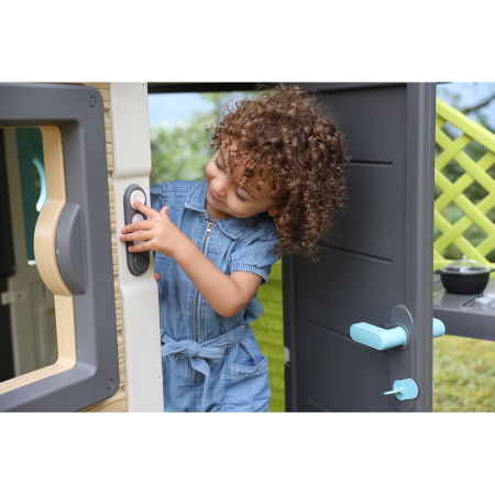 Sonerie electronica pentru casuta copii Smoby Doorbell gri [4]