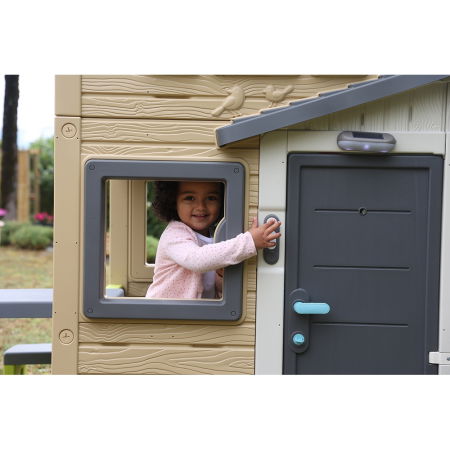 Sonerie electronica pentru casuta copii Smoby Doorbell gri [5]