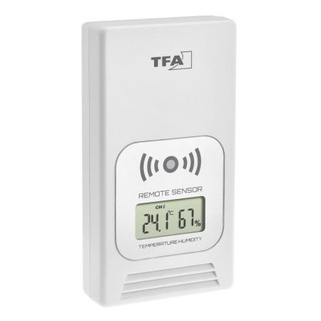 Statie meteo wireless LIFE TFA 35.1153.02, cu transmitator wireless extern inclus, alba [3]