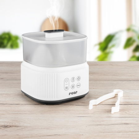 Sterilizator cu aburi si functie de uscare pentru biberoane, detartrare automata, 5 biberoane, Reer VapoDryS 36130 [1]