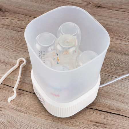 Sterilizator cu aburi si functie de uscare pentru biberoane, detartrare automata, 5 biberoane, Reer VapoDryS 36130 [7]